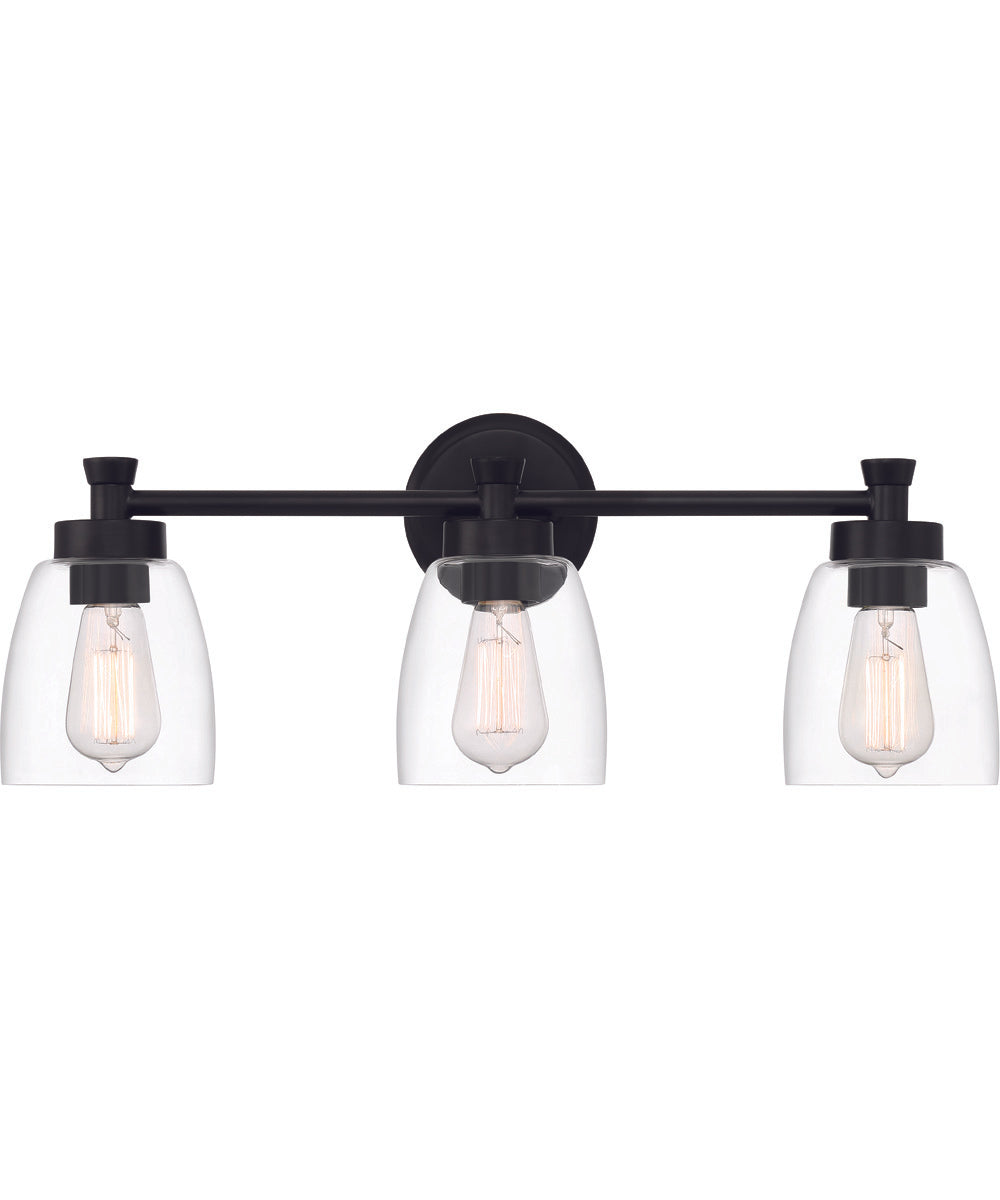 Henning 3-Light Vanity Flat Black