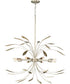 Mariposa 8-Light Hanging Pendant Light Gilded Silver