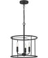 Abner 3-light Pendant Matte Black