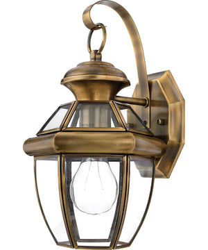 Newbury Small 1-light Outdoor Wall Light Antique Brass