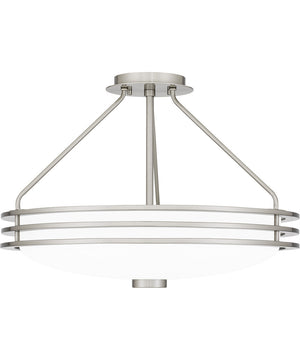 Emile 4-light Semi Flush Mount Brushed Nickel