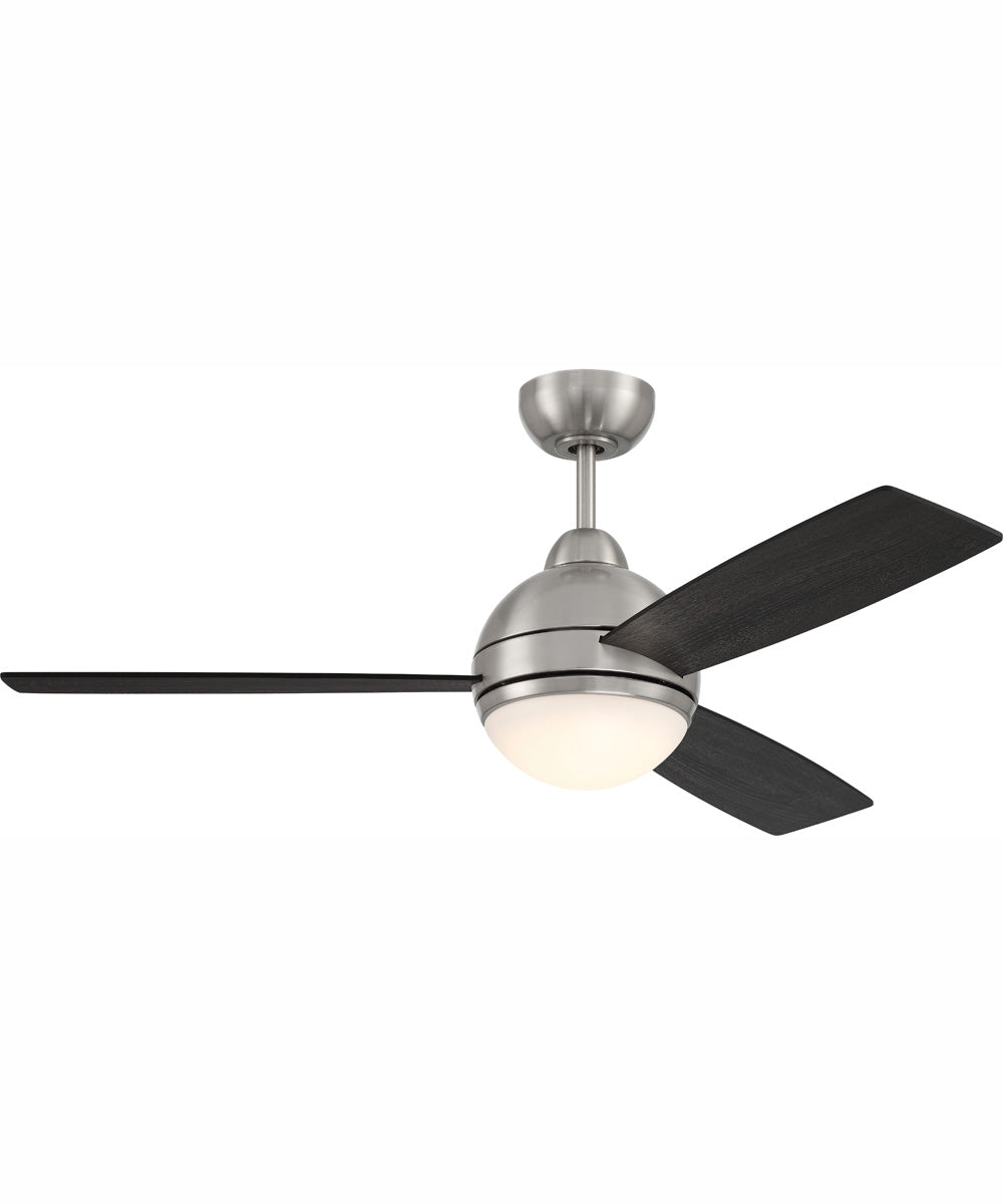 52" Keen 1-Light Ceiling Fan Brushed Polished Nickel