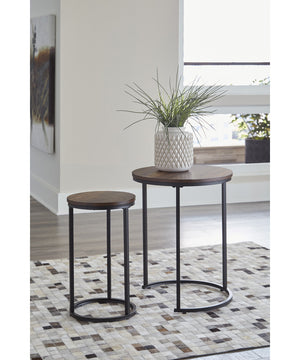 Briarsboro Accent Table (2/CN) Brown/Black