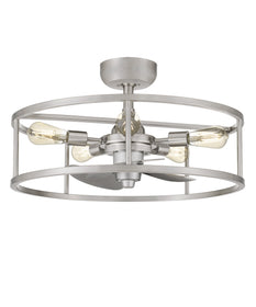 New Harbor 5-light Fandelier Brushed Nickel