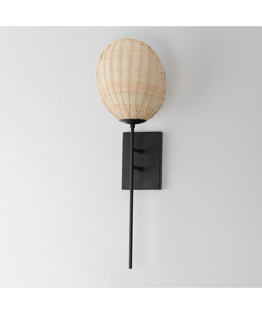 Maldives 1-Light Sconce Black