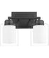 2-light Bath Vanity Light Matte Black