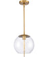 Circumference 11.75'' Wide Mini Pendant - Lacquered Brass