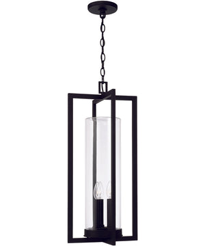 Kent 3-Light Outdoor Hanging-Lantern Black