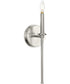 Elara 1-Light New Traditional Wall Light Brushed Nickel