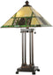25"H Pinecone Mission  Tiffany Table Lamp