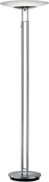 71"H Dubai LED Torchiere Nickel-Matte