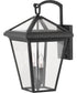 Alford Place 2-Light LED Medium Outdoor Wall Mount Lantern in Museum Black
