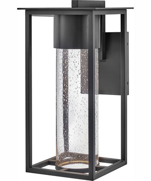 Coen Coastal Elements  1-Light Medium Wall Mount Lantern in Black