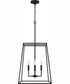 Prescott Large 4-light Pendant Matte Black