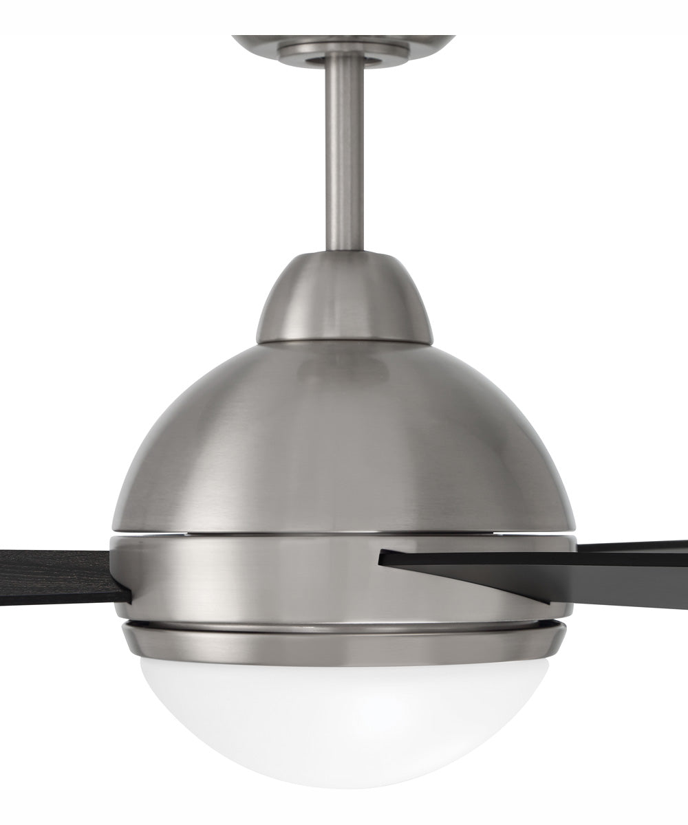 52" Keen 1-Light Ceiling Fan Brushed Polished Nickel