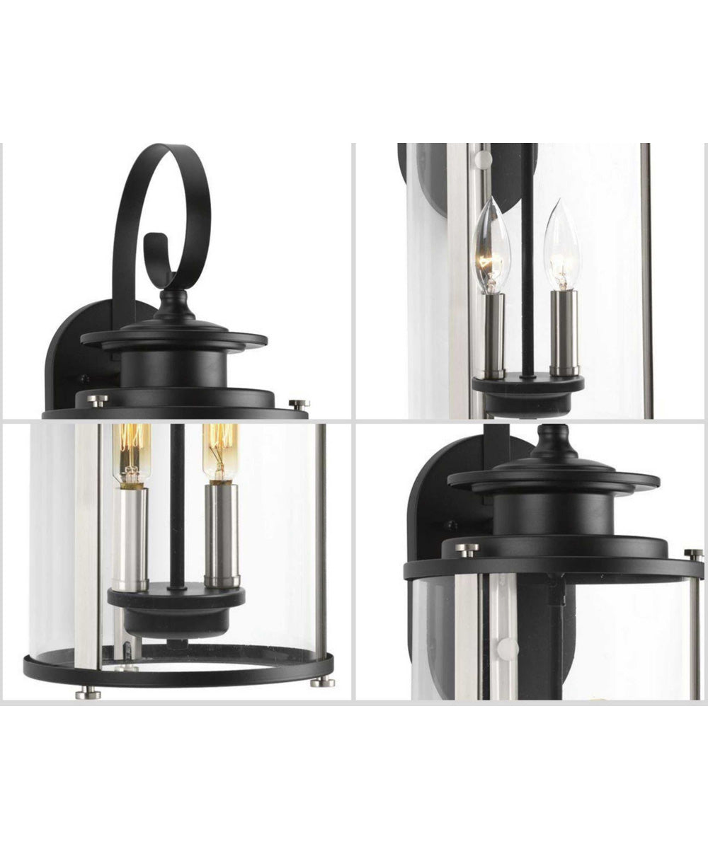 Squire 2-Light Medium Wall Lantern Matte Black