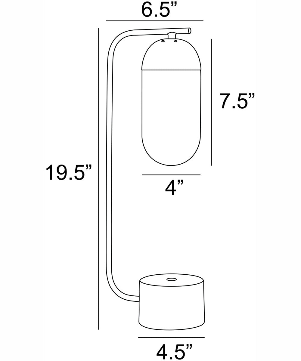 Firefly 1-Light Table Lamp Antique Brass/White/Frost Glass Shade