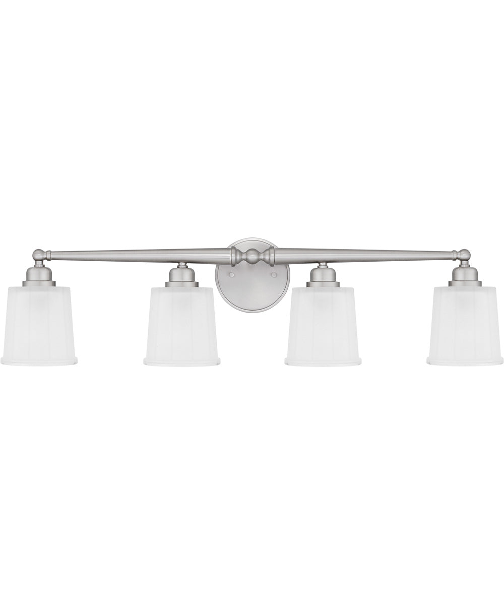 Cecilia Extra Large 4-light Bath Light Brushed Nickel