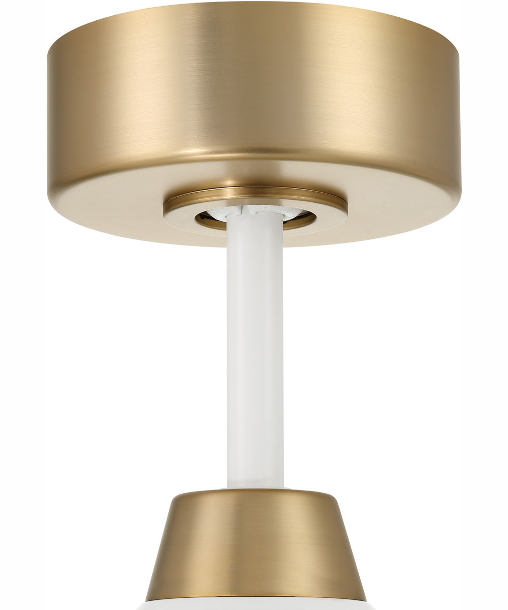 60" Envy 1-Light Indoor/Outdoor Ceiling Fan White/Satin Brass