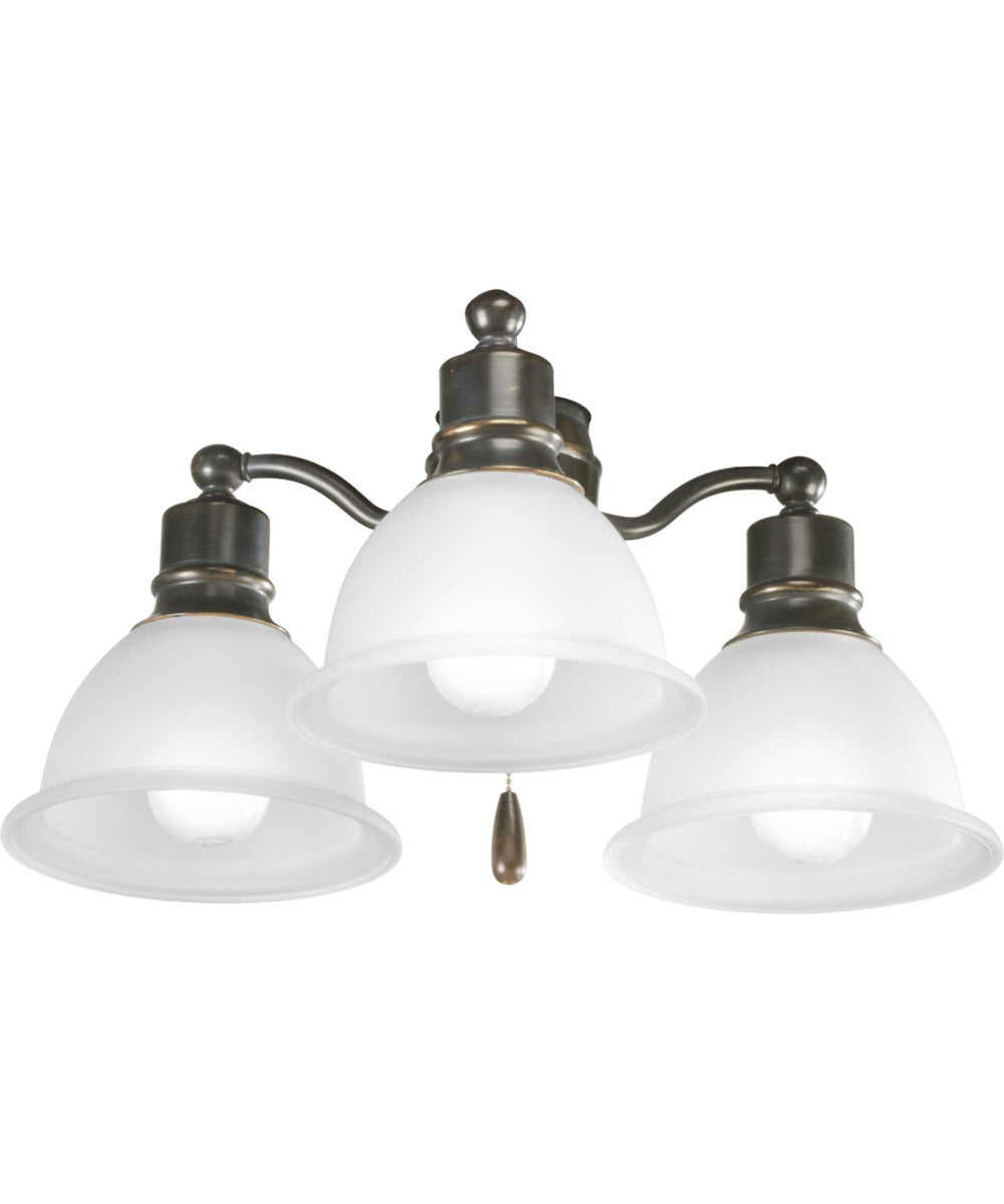 Madison 3-Light Ceiling Fan Light Antique Bronze