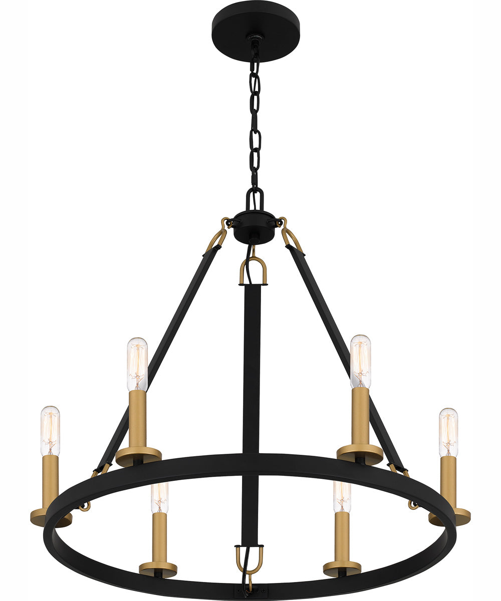 Graylyn 6-light Chandelier Matte Black