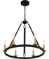 Graylyn 6-light Chandelier Matte Black
