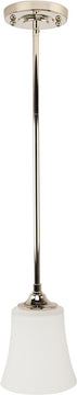 6"W Helena 1-Light Mini Pendant Light Polished Nickel