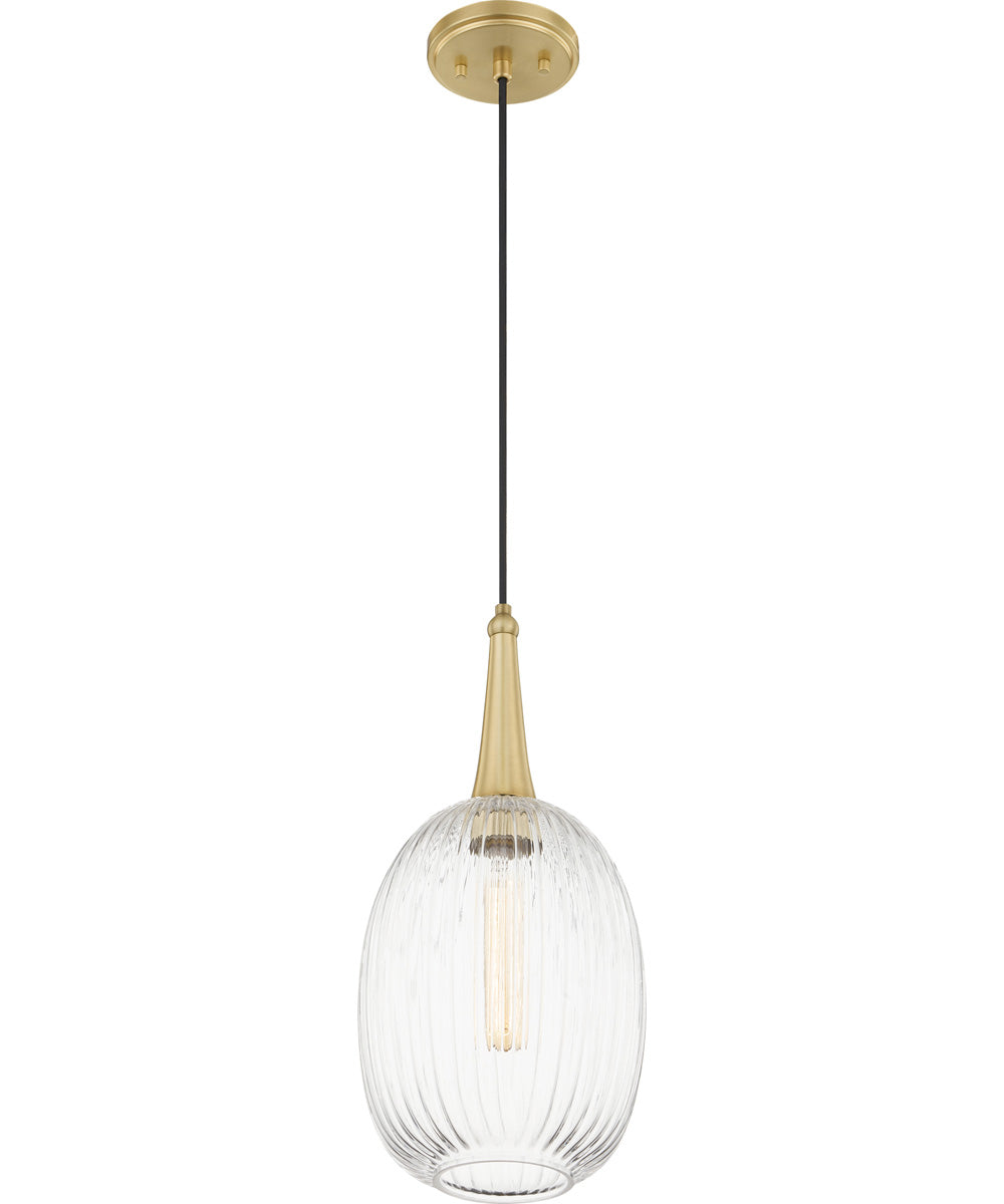 Samson Small 1-light Mini Pendant Satin Brass
