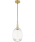 Samson Small 1-light Mini Pendant Satin Brass