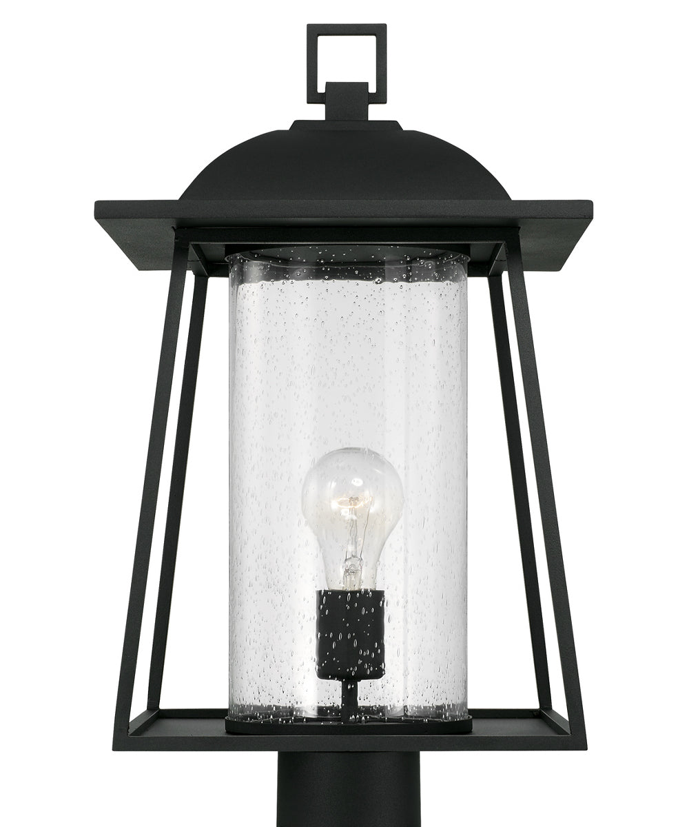 Durham 1-Light Outdoor Post-Lantern Rain or Shine - Black