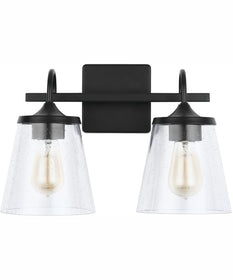 Jayne 2-Light Vanity Matte Black