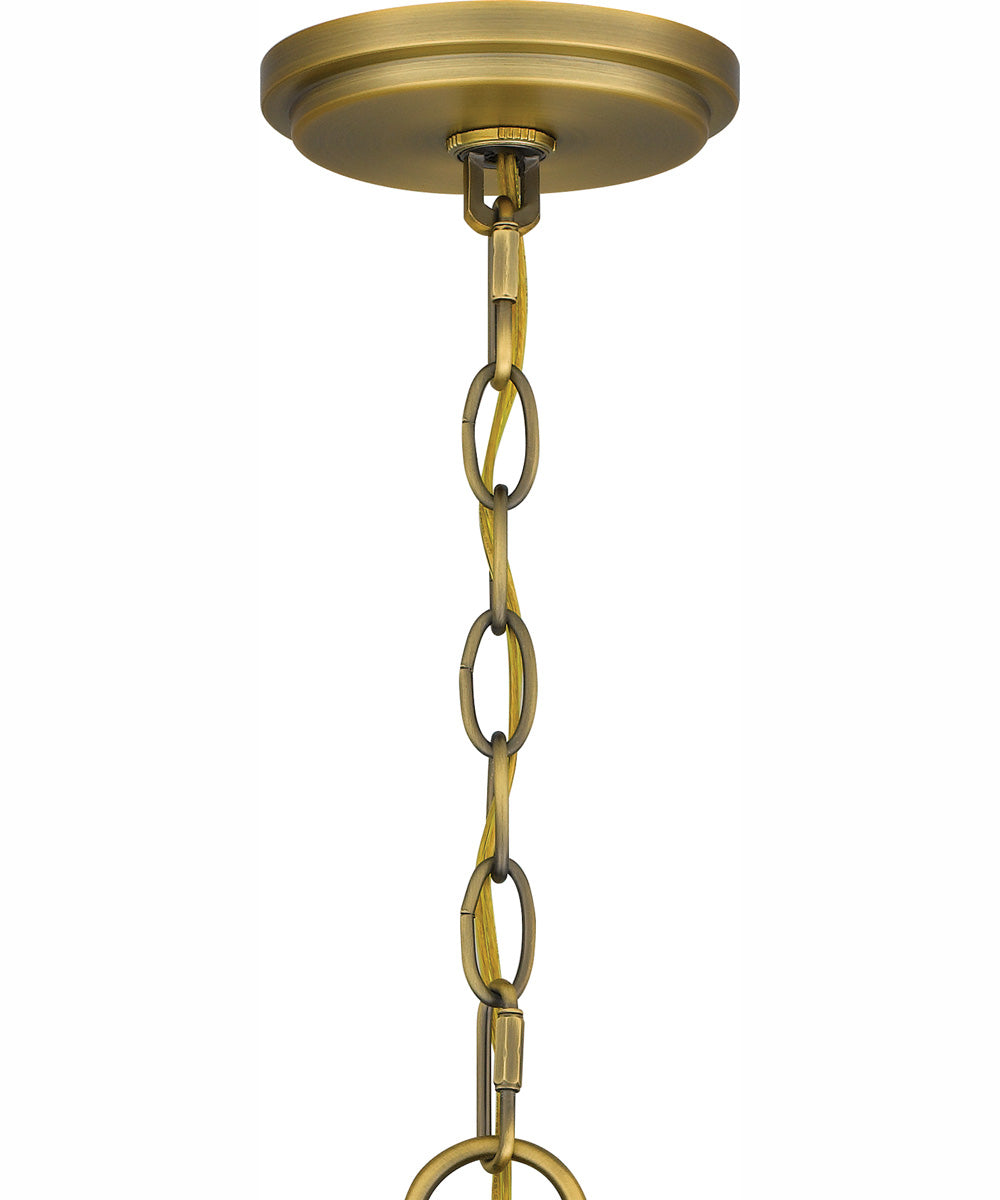Quoizel Chandelier 6-light Chandelier Aged Brass