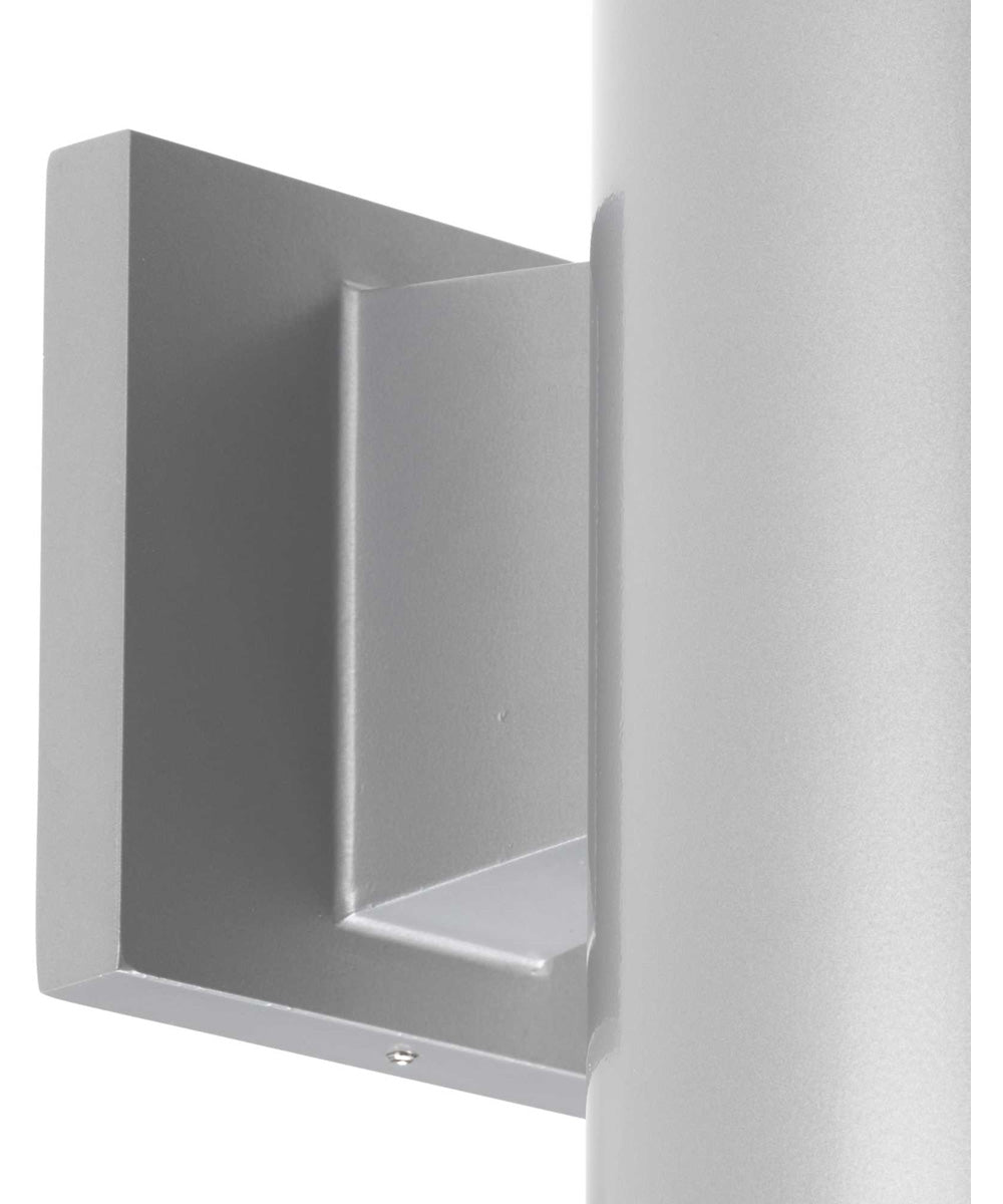 5" Outdoor Up/Down Wall Cylinder Metallic Gray