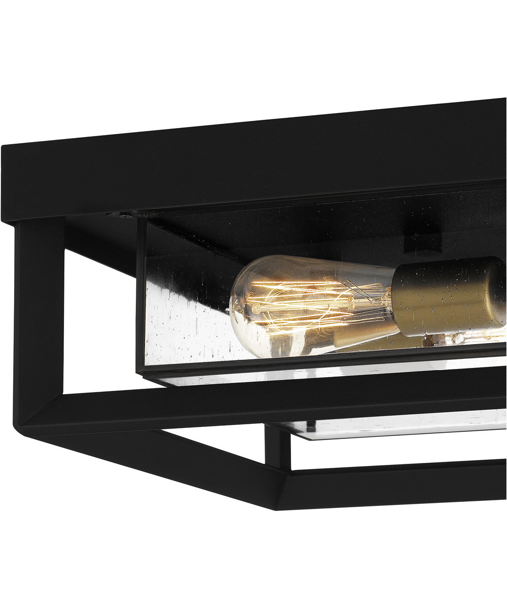 Infinger 2-light Semi Flush Mount Earth Black