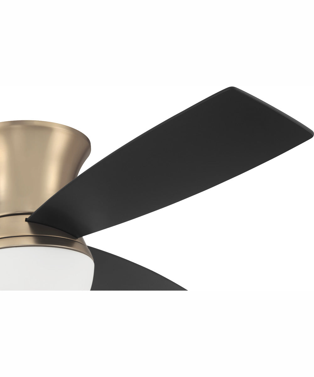52" Daybreak 1-Light Ceiling Fan Satin Brass