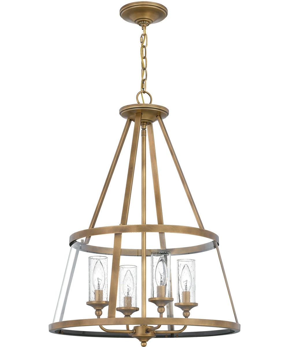 Barlow 4-light Pendant Weathered Brass