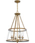 Barlow 4-light Pendant Weathered Brass