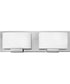Mila 2-Light LED Vanity in Chrome