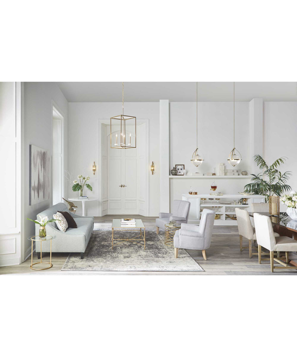 Cahill 2-Light Clear Glass Luxe Bath Vanity Light Brushed Bronze