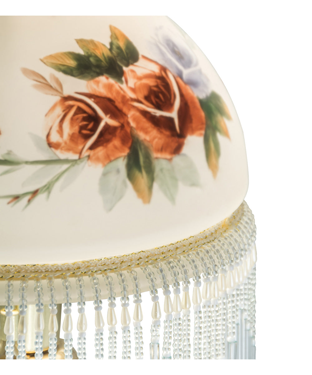 8" Wide Roussillon Rose Bouquet Table Lamp