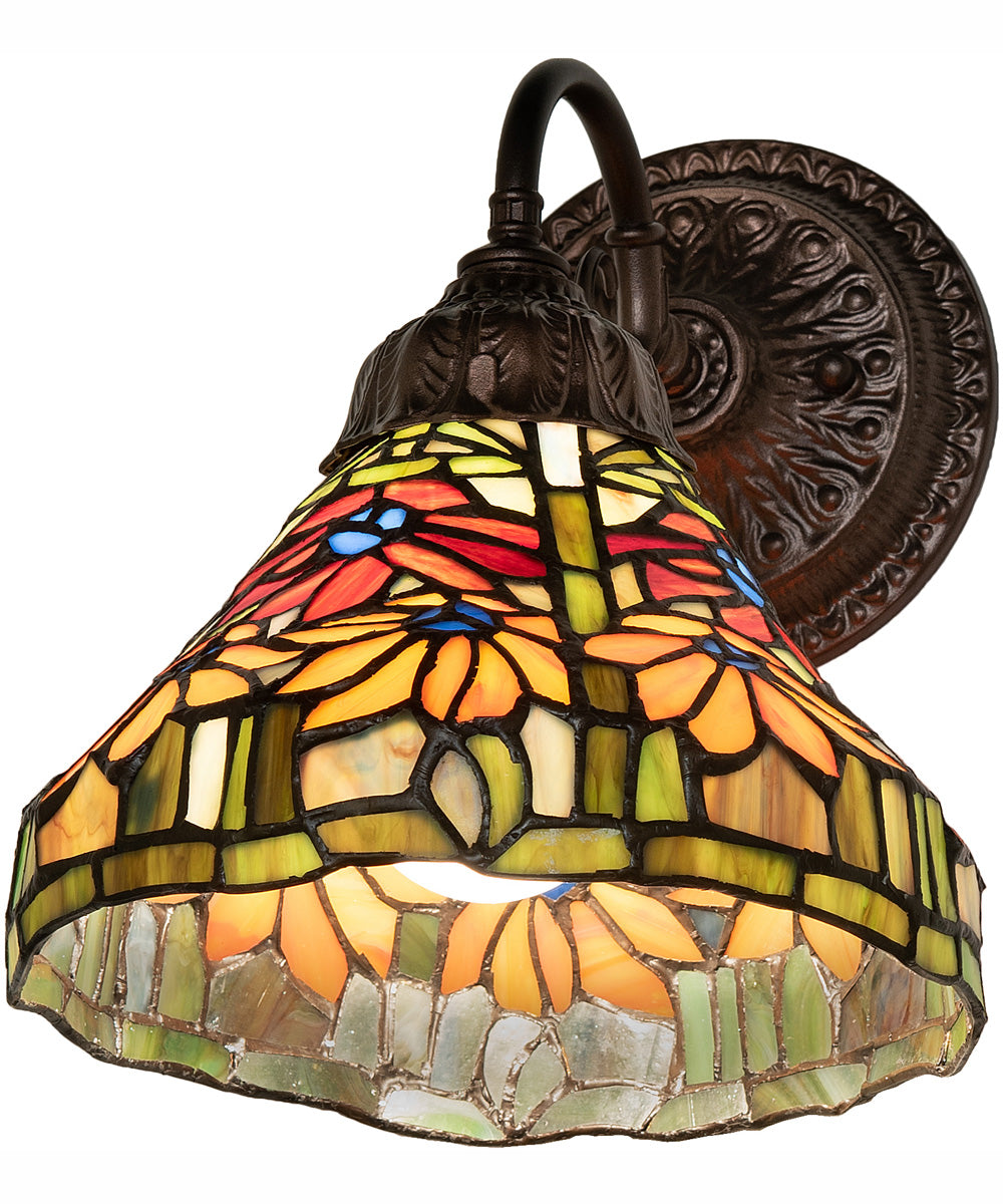 8" Wide Tiffany Poinsettia Wall Sconce