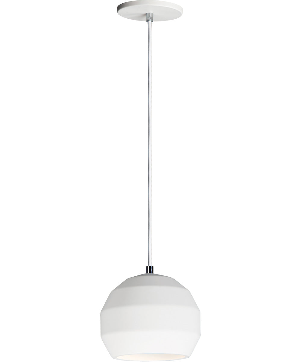 8"W Hive LED 1-Light Pendant White