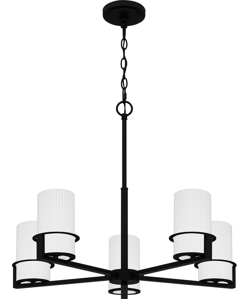 Seymour 5-light Chandelier Matte Black