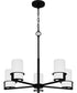 Seymour 5-light Chandelier Matte Black