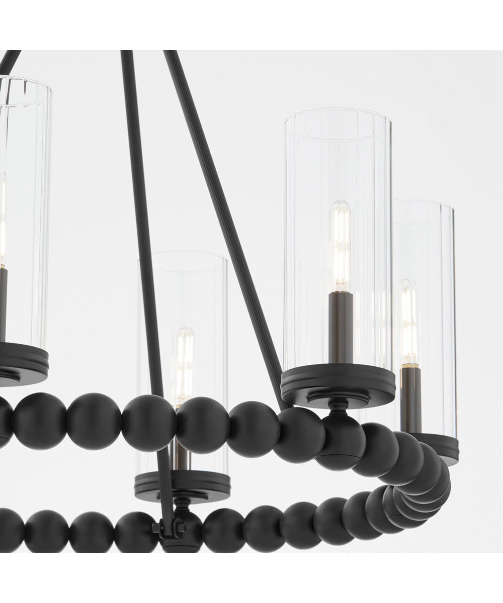Tamara Day's Lee Boulevard 6-light Chandelier Matte Black