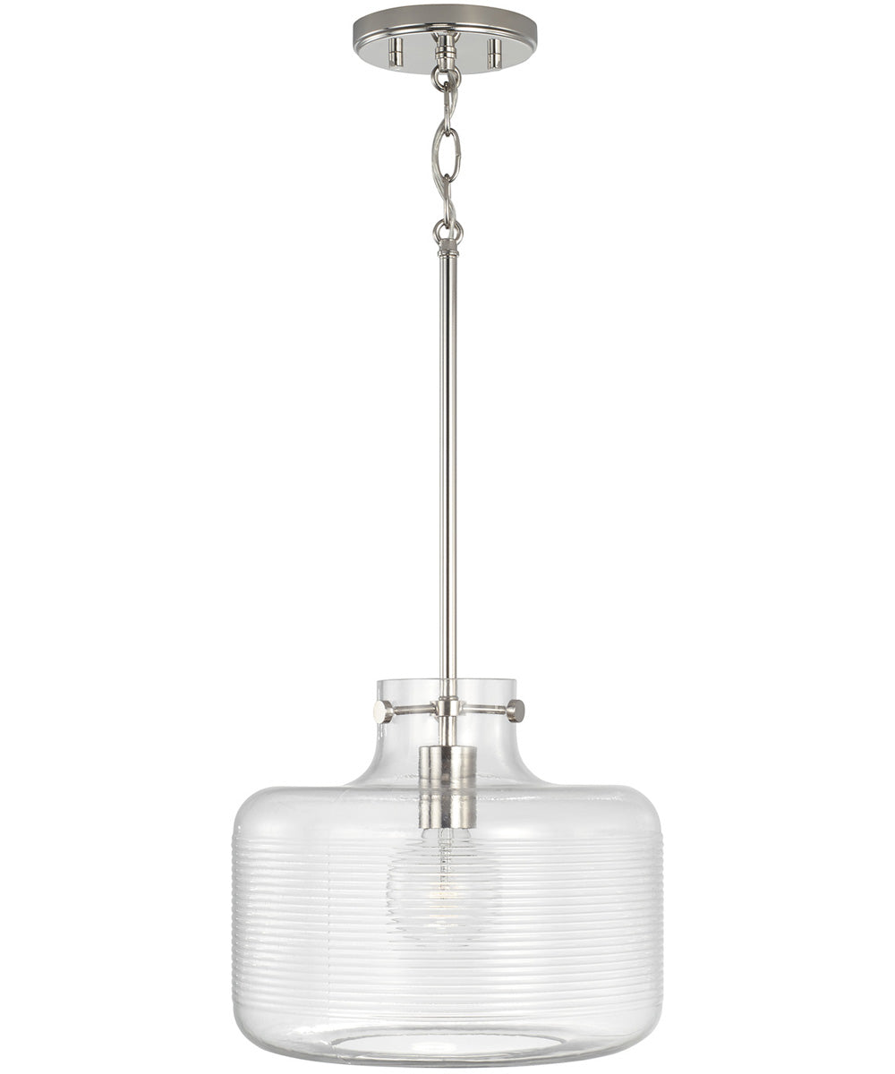 Brighton 1-Light Pendant Polished Nickel