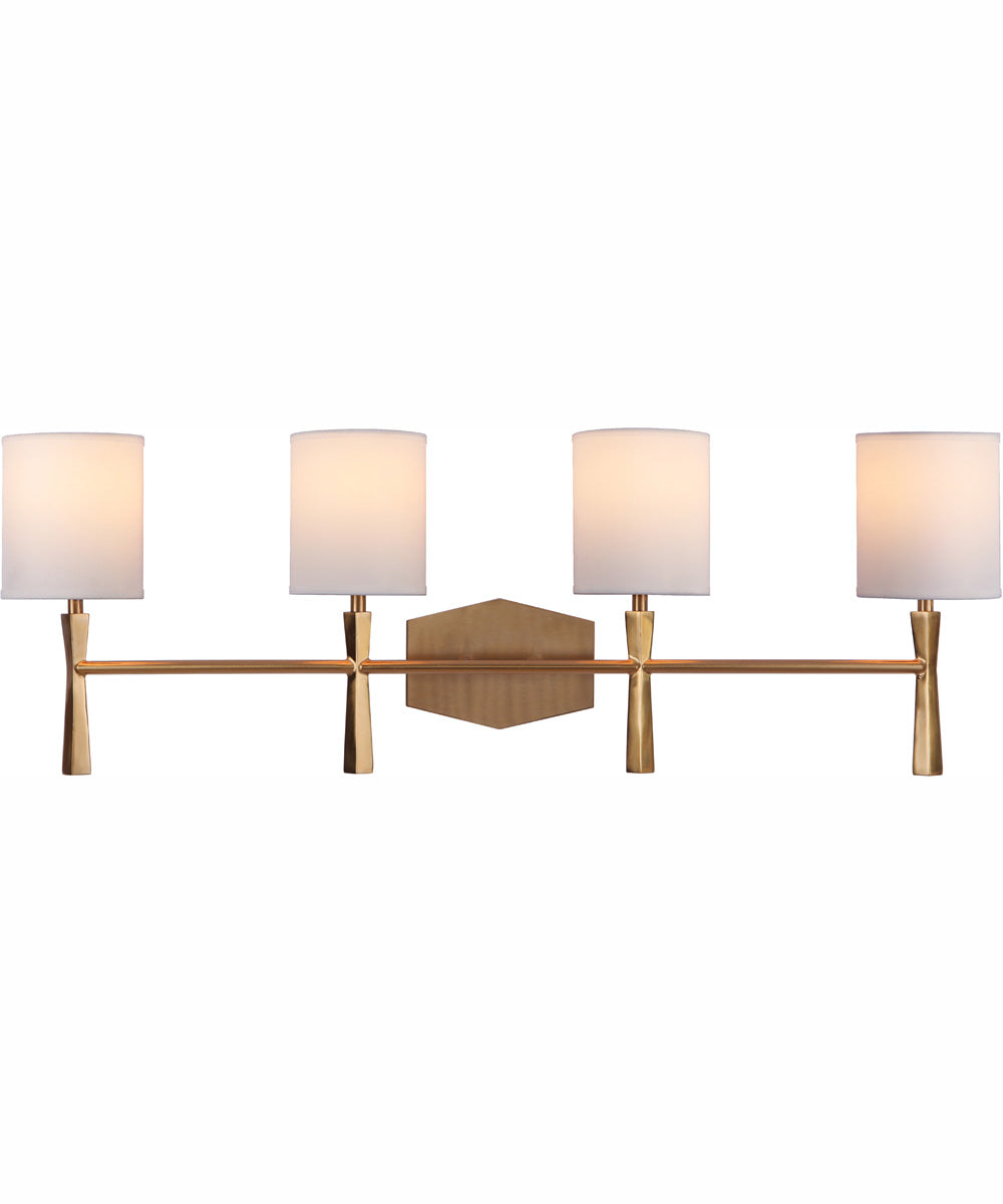 Chatham 4-Light Vanity Satin Brass