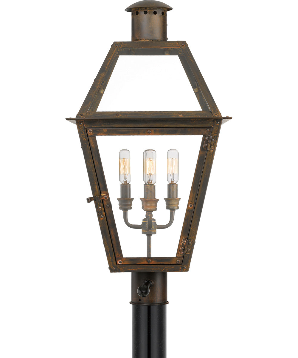 Rue De Royal Extra Large 4-light Outdoor Post Light Industrial Bronze