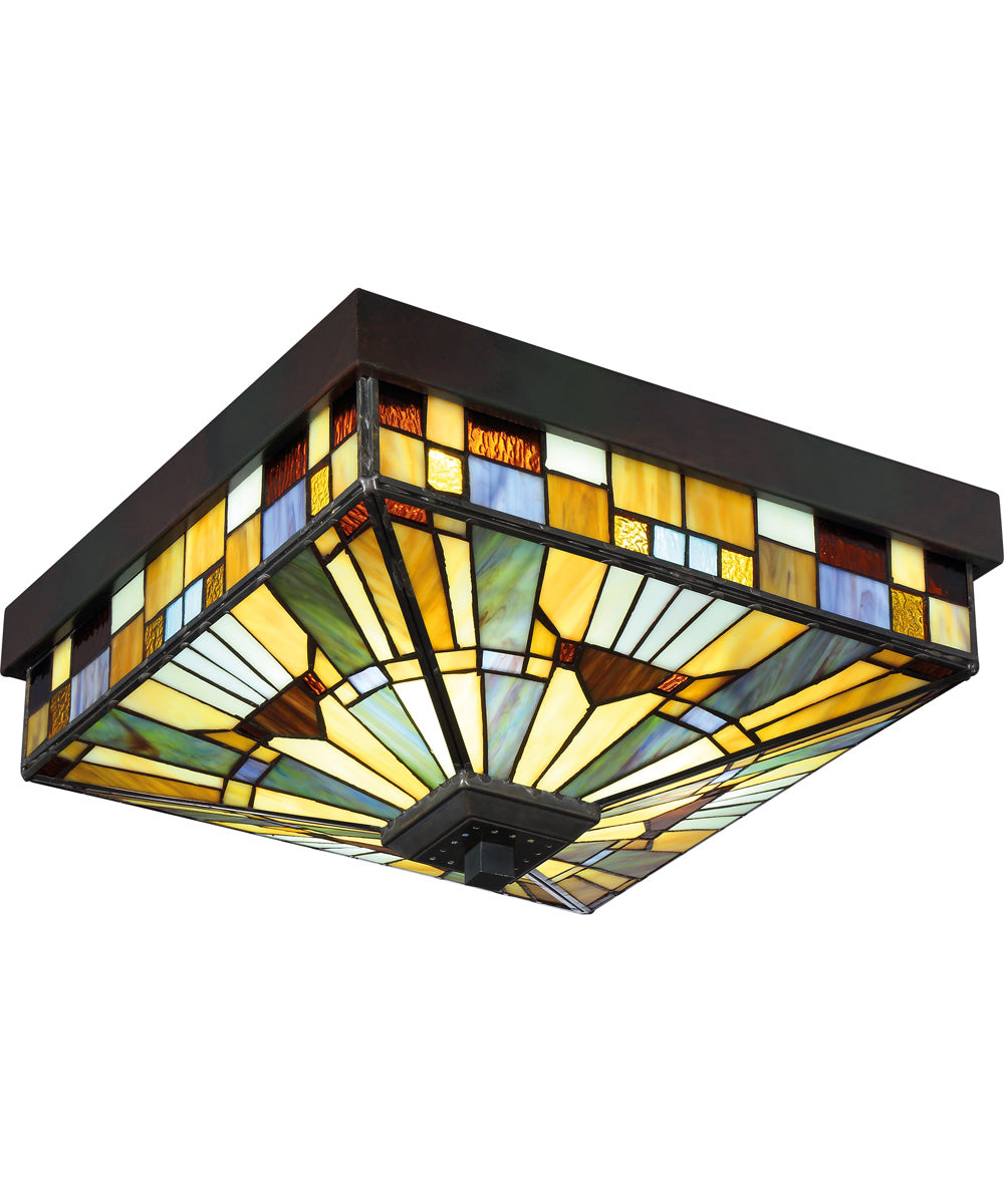 Inglenook 3-light Flush Mount Valiant Bronze
