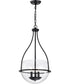 Amado 3-Light Pendant Matte Black